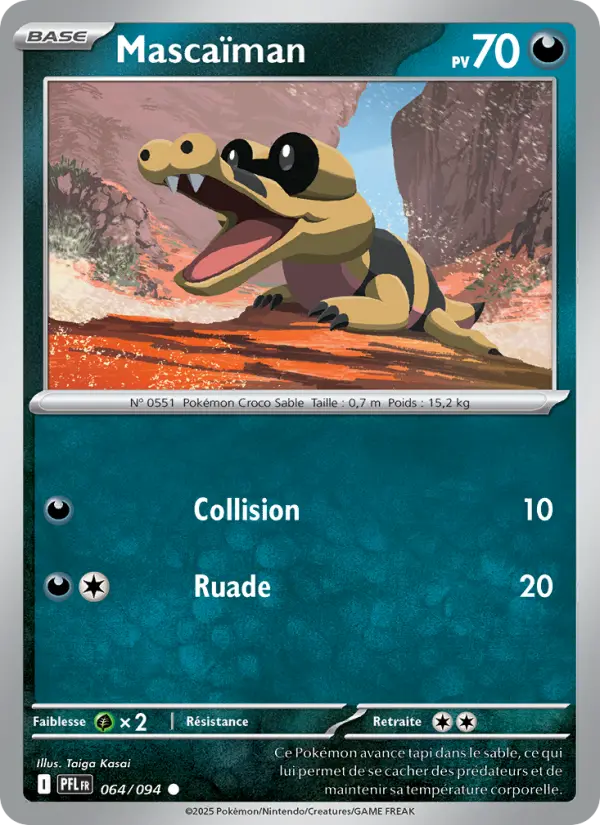 Scan HD carte Pokémon Mascaïman 064/94 — Flammes Fantasmagoriques