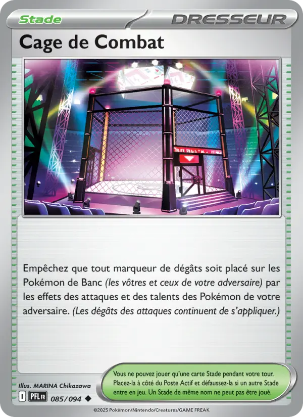 Scan HD carte Pokémon Cage de Combat 085/94 — Flammes Fantasmagoriques