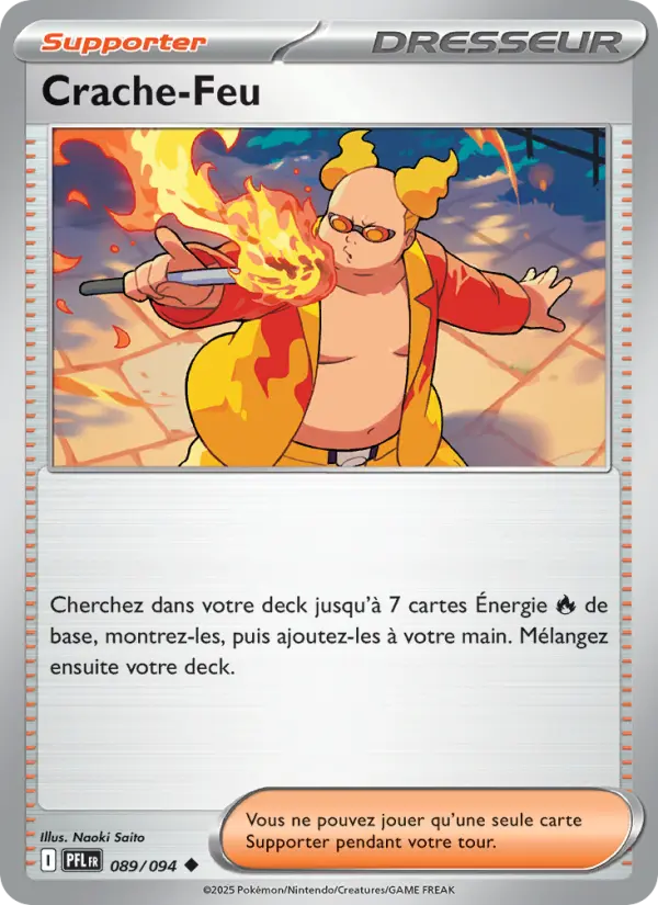Scan HD carte Pokémon Crache-Feu 089/94 — Flammes Fantasmagoriques