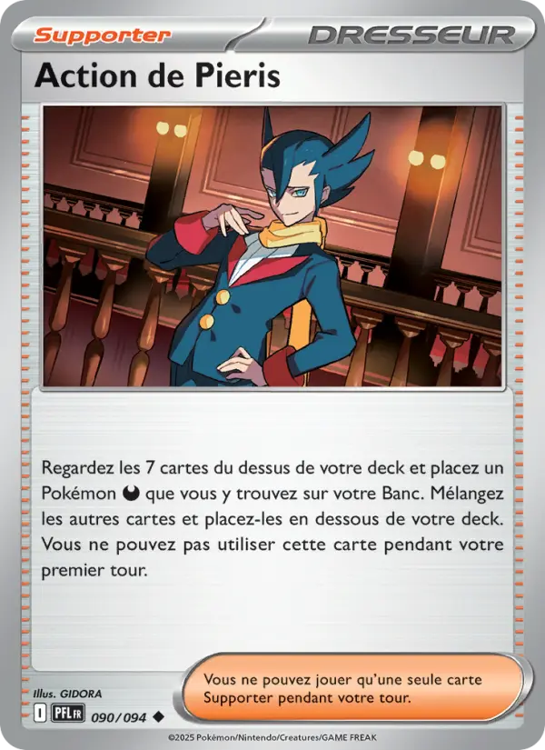 Scan HD carte Pokémon Action de Pieris 090/94 — Flammes Fantasmagoriques