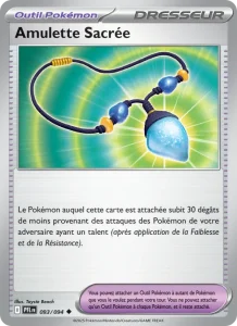 Carte Pokemon Amulette Sacrée 093/94 Flammes Fantasmagoriques