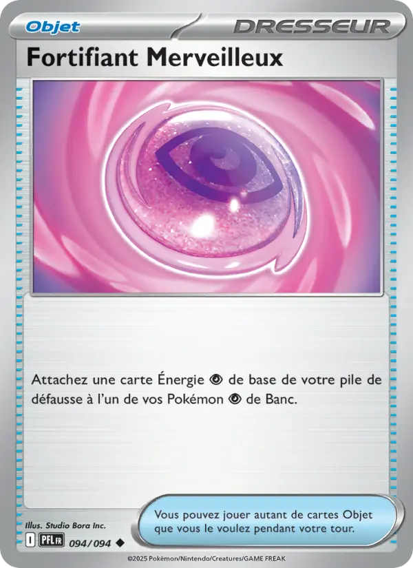 Scan HD carte Pokémon Fortifiant Merveilleux 094/94 — Flammes Fantasmagoriques