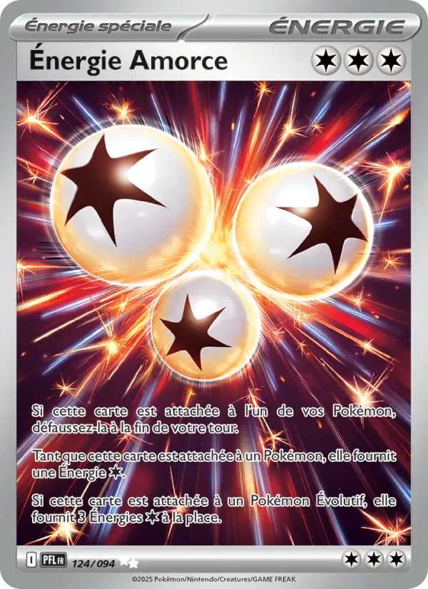Scan HD carte Pokémon Énergie Amorce 124/94 — Flammes Fantasmagoriques