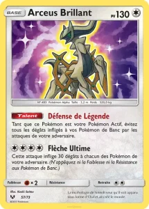 Carte Pokemon Arceus Brillant 57/73 Légendes Brillantes
