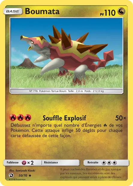 Scan HD carte Pokémon Boumata 50/70 — Majesté Des Dragons