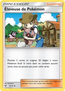 Carte Pokemon Éleveuse de Pokémon 63/73 Légendes Brillantes