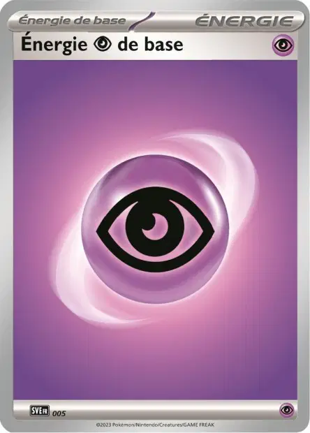 Scan HD carte Pokémon Énergie Psy 005/24 — Écarlate et Violet Énergie