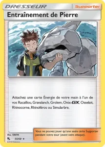 Carte Pokemon Entraînement de Pierre 55/68 Destinées Occultes