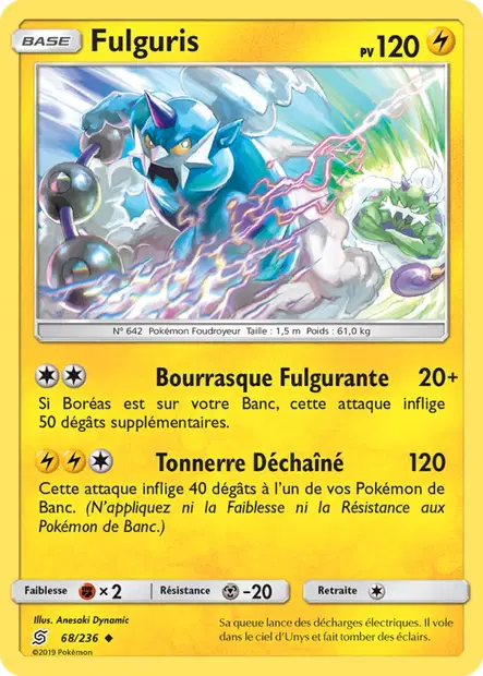 Scan HD carte Pokémon Fulguris 68/236 — Harmonie des Esprits