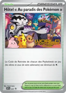 Carte Pokemon Hôtel « Au paradis des Pokémon » 224/225 SVP Black Star Promos
