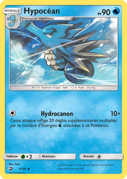 Scan HD carte Pokémon Hypocéan 17/70 — Majesté Des Dragons