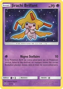 Carte Pokemon Jirachi Brillant 42/73 Légendes Brillantes