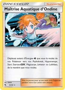 Carte Pokemon Maîtrise Aquatique d’Ondine 63/68 Destinées Occultes