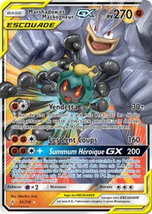 Carte Pokemon Marshadow et Mackogneur GX 82/214 Alliance Infaillible