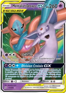 Carte Pokemon Mentali et Deoxys GX 72/236 Harmonie des Esprits
