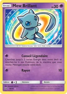 Carte Pokémon Mew Brillant 40 Légendes Brillantes