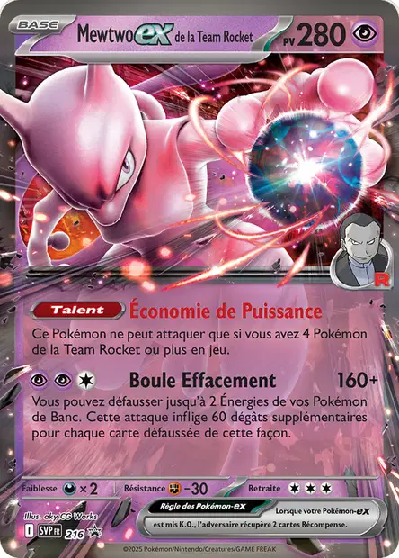 Mewtwo-ex de la Team Rocket