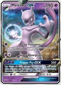 Carte Pokemon Mewtwo GX 39/73 Légendes Brillantes