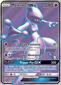 Carte Pokemon Mewtwo GX 72/73 Légendes Brillantes