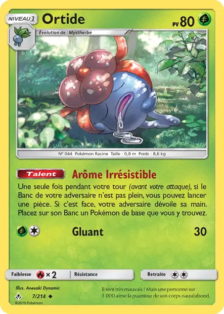 Scan HD carte Pokémon Ortide 7/214 — Alliance Infaillible