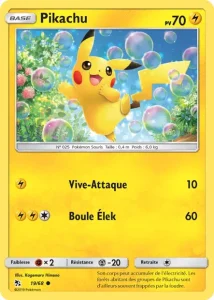 Carte Pokemon Pikachu 19/68 Destinées Occultes