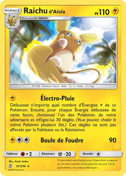 Raichu d’Alola