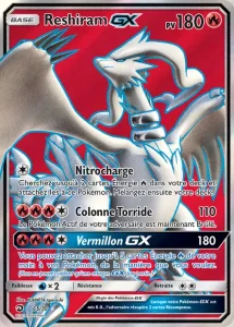 Carte Pokemon Reshiram GX 65/70 Majesté Des Dragons
