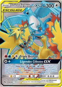 Carte Pokemon Sulfura, Électhor et Artikodin-GX 66/68 Destinées Occultes