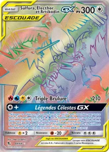 Carte Pokémon Sulfura, Électhor et Artikodin-GX 69 Destinées Occultes