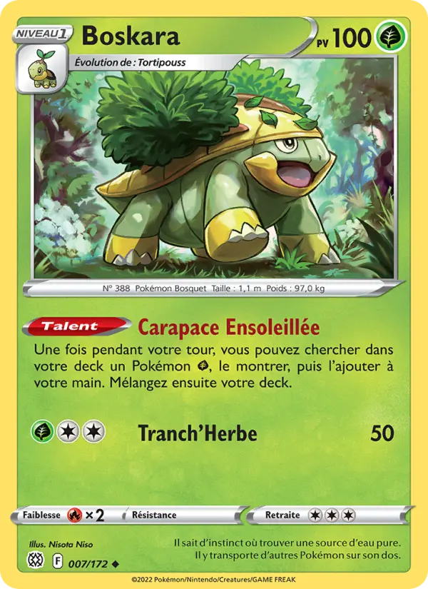 Scan HD carte Pokémon Boskara 007/172 — Stars Étincelantes
