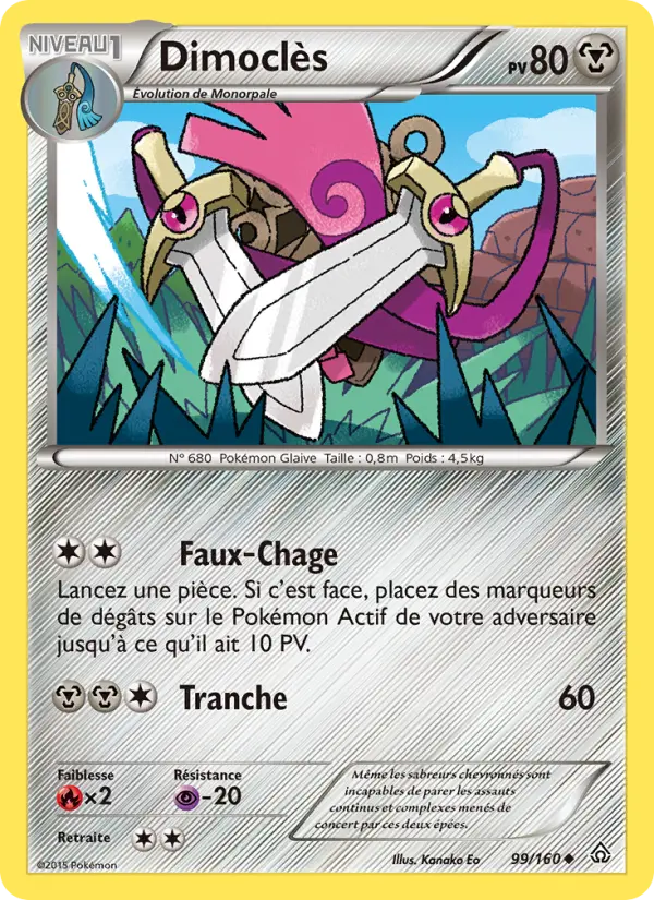 Scan HD carte Pokémon Dimoclès 99/160 — Primo-Choc