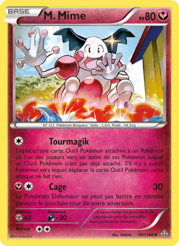Scan HD carte Pokémon M. Mime 101/160 — Primo-Choc