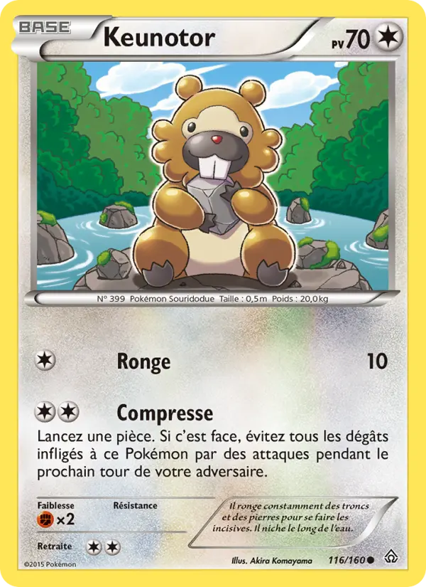 Scan HD carte Pokémon Keunotor 116/160 — Primo-Choc