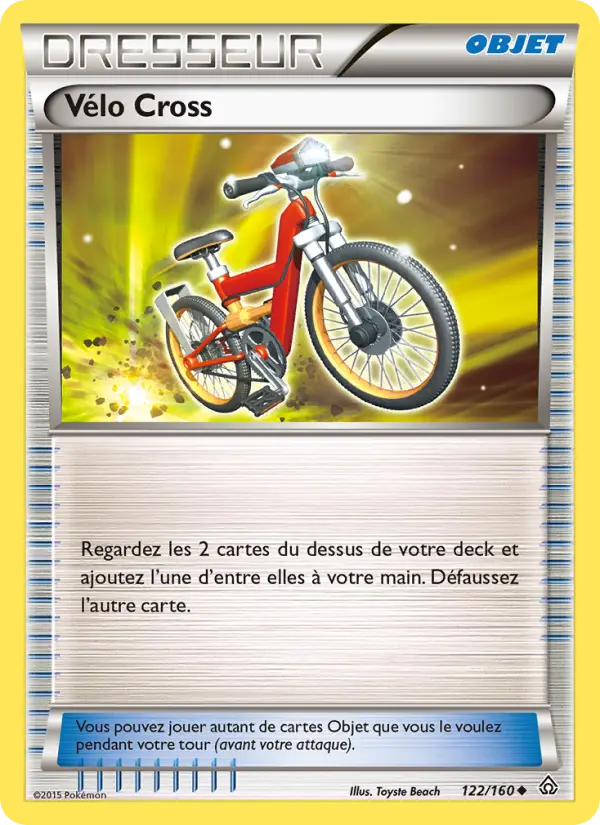 Scan HD carte Pokémon Vélo Cross 122/160 — Primo-Choc