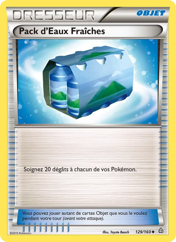 Scan HD carte Pokémon Pack d'Eaux Fraîches 129/160 — Primo-Choc