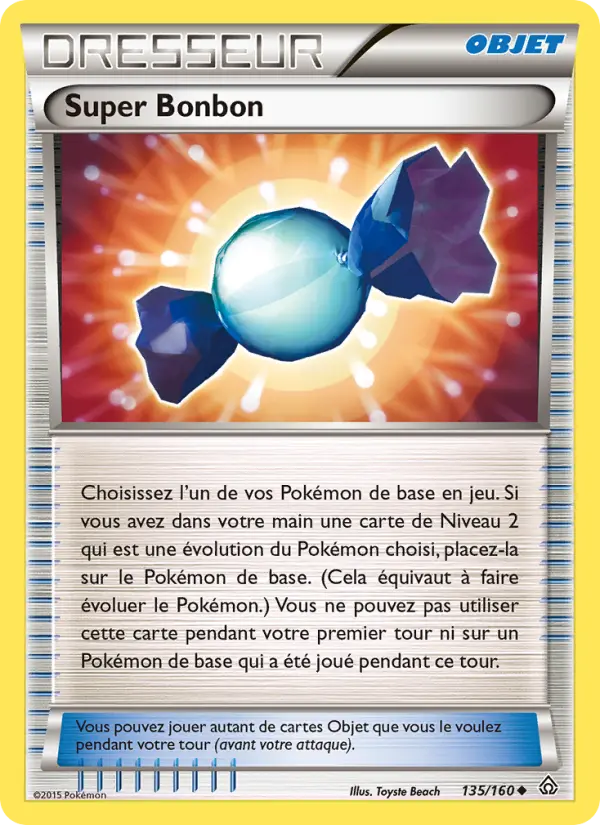 Scan HD carte Pokémon Super Bonbon 135/160 — Primo-Choc