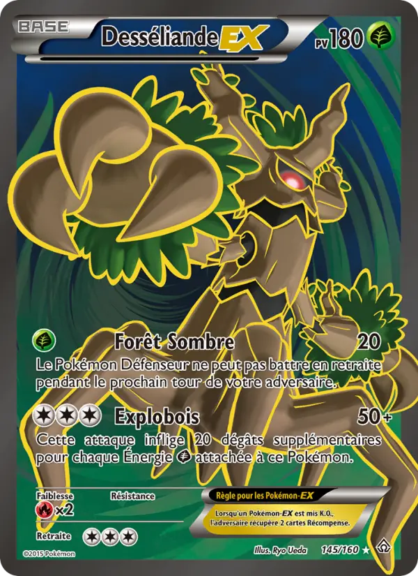 Scan HD carte Pokémon Desséliande EX 145/160 — Primo-Choc