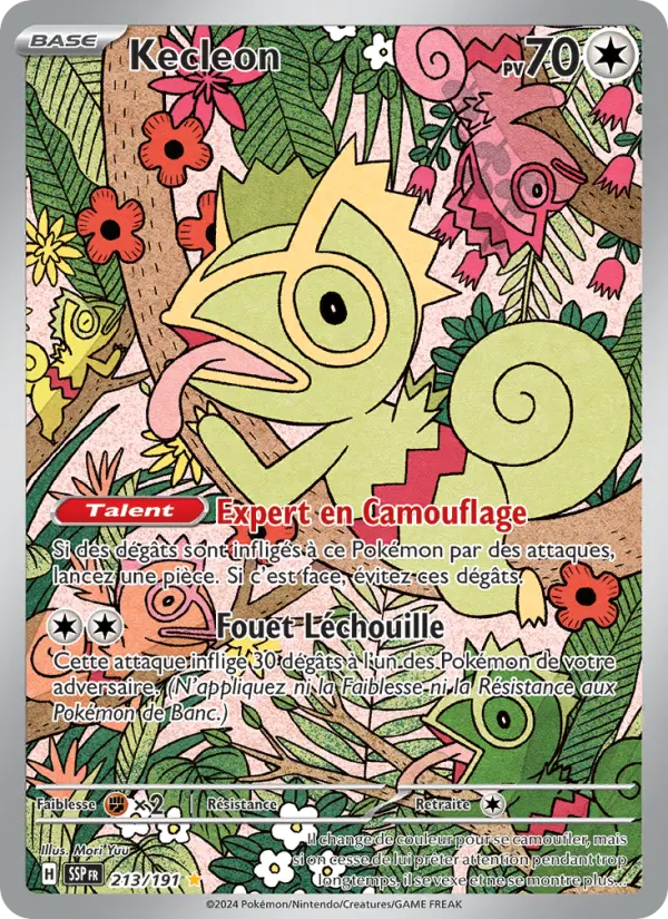 Scan HD carte Pokémon Kecleon 213/191 — Étincelles Déferlantes