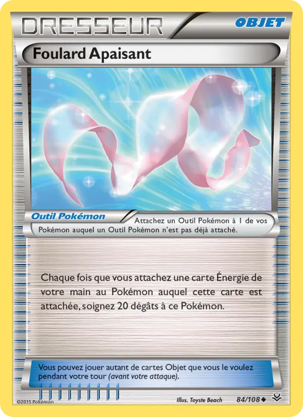 Scan HD carte Pokémon Foulard Apaisant 84/108 — Ciel Rugissant