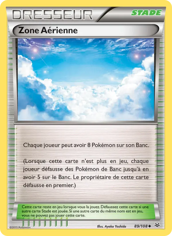Scan HD carte Pokémon Zone Aérienne 89/108 — Ciel Rugissant