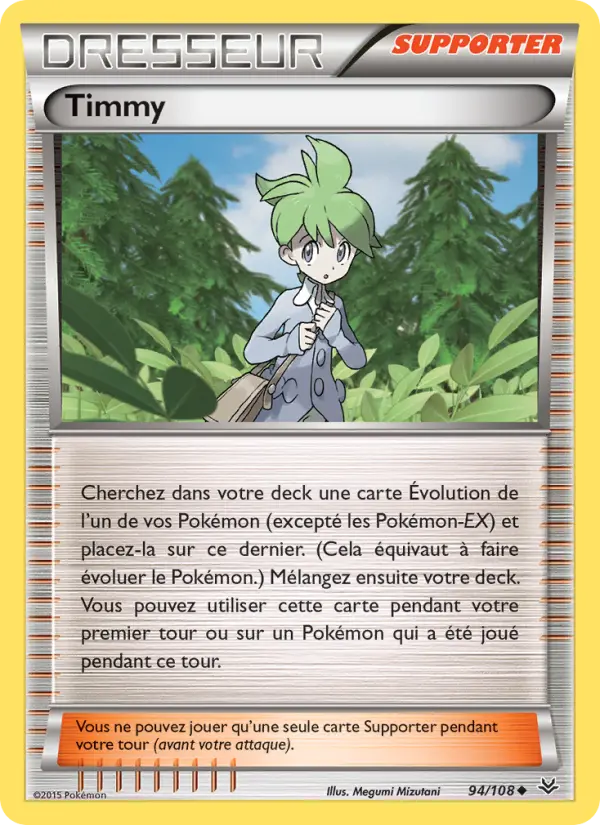 Scan HD carte Pokémon Timmy 94/108 — Ciel Rugissant