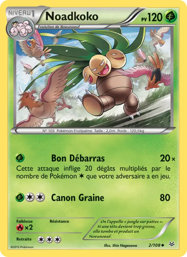 Scan HD carte Pokémon Noadkoko 2/108 — Ciel Rugissant