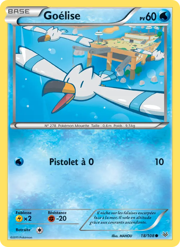 Scan HD carte Pokémon Goélise 18/108 — Ciel Rugissant