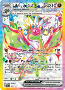 Carte Pokemon Libégon-ex 222/191 Étincelles Déferlantes
