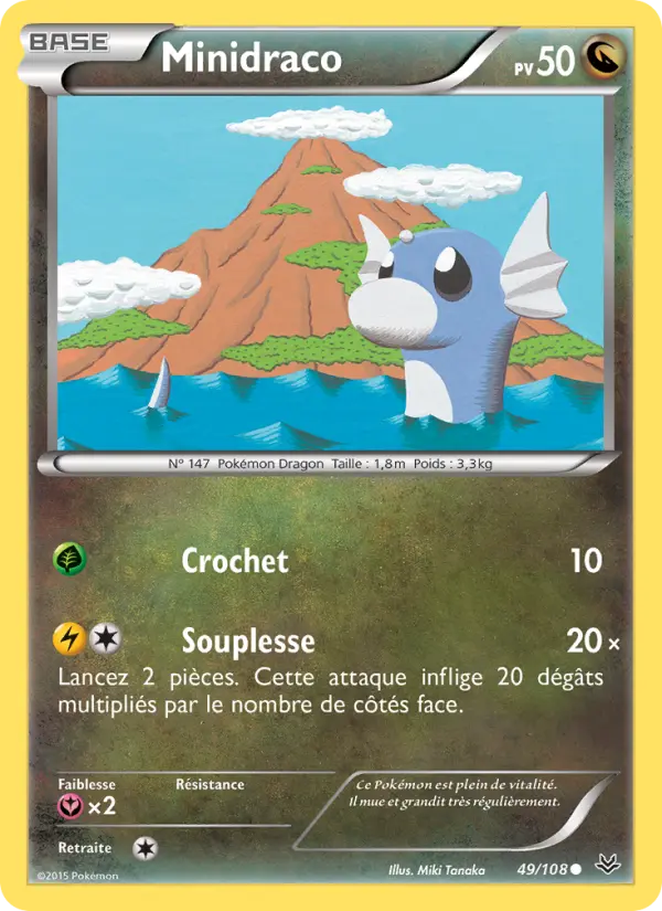 Scan HD carte Pokémon Minidraco 49/108 — Ciel Rugissant