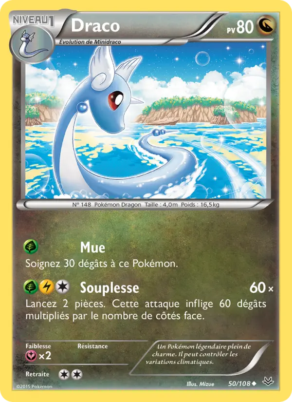 Scan HD carte Pokémon Draco 50/108 — Ciel Rugissant