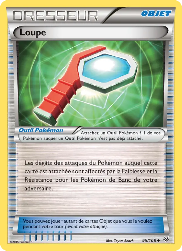 Scan HD carte Pokémon Loupe 95/108 — Ciel Rugissant