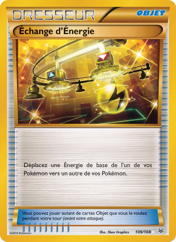 Scan HD carte Pokémon Échange d'Énergie 109/108 — Ciel Rugissant