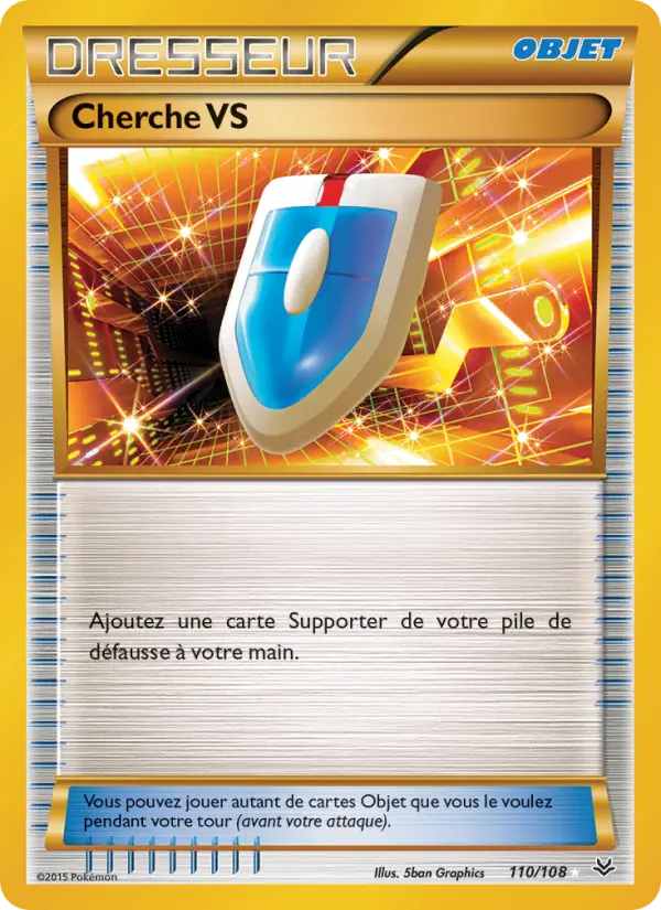 Scan HD carte Pokémon Cherche VS 110/108 — Ciel Rugissant