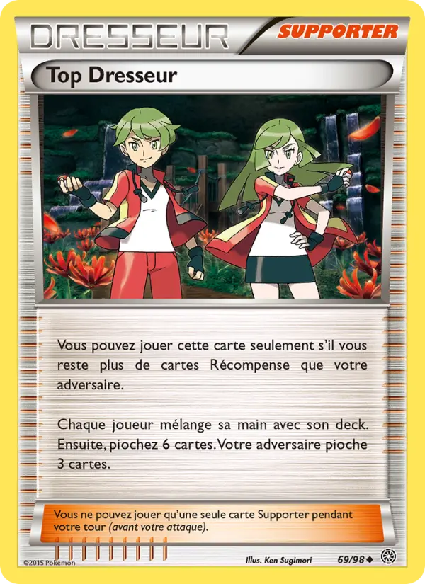 Scan HD carte Pokémon Top Dresseur 69/98 — Origines Antiques